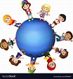 Children around world Royalty Free Vector Image