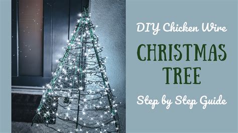 Diy Chicken Wire Christmas Tree How To Make Tutorial Fresh Design Blog