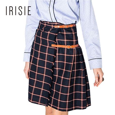 Black Plaid High Waist Skirt 4176 Item Is Free Shipping