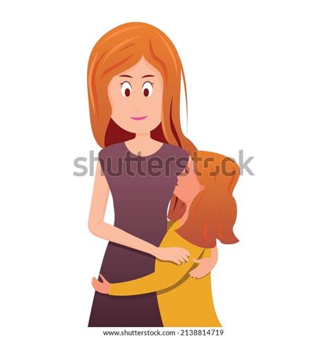 mother hugs her son showing good stock vector royalty free 2138814719 shutterstock