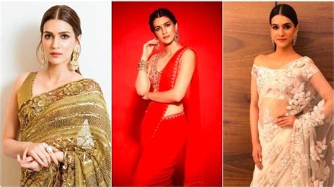 Happy Birthday Kriti Sanon 5 Times Actor Looked Drop Dead Gorgeous In Cocktail Sarees