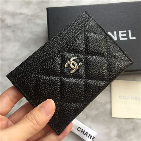 What are chanel gift cards? Chanel card holder black caviar leather | Chanel card ...