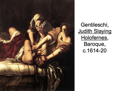 Gentileschi Judith Slaying Holofernes Baroque C