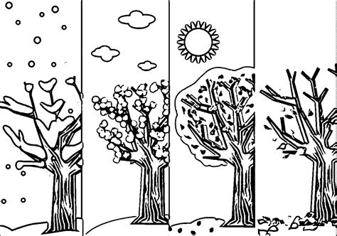 All rights belong to their respective owners. 4 Seasons Coloring Page WeColoringPage 5 | Kézimunka, Rajz
