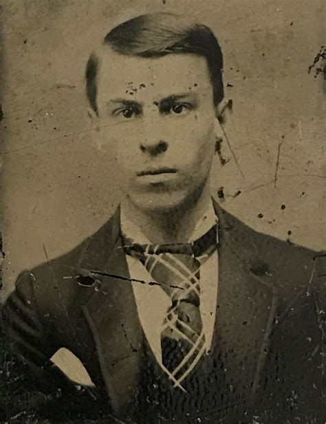 Frank James On A Gem Tintype Original Image From The Collection Of Pw