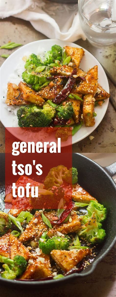 Crispy Tofu Triangles Are Drenched In Sweet And Spicy Gingery Sauce And