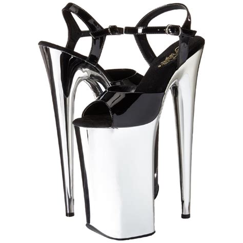 Chrome 25 5 Cm Beyond 009 Pleaser Heels Extreme Plateau High Heels