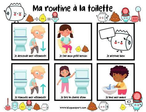 Ma Routine Blogue Part French Preschool Activities Potty