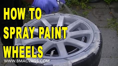 How To Paint Alloy Wheels With A Can Youtube