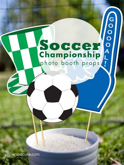 Soccer Photo Booth Props New Paper And Cake Paper And Cake