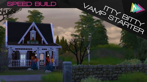 Sims 4 Itty Bitty Vampire Starter Speed Build Audryce Youtube