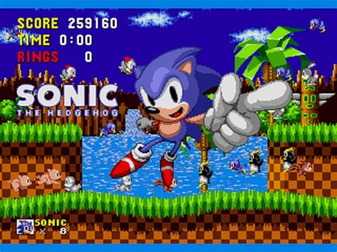 The Classic Original Sonic The Hedgehog For The Sega Genesis