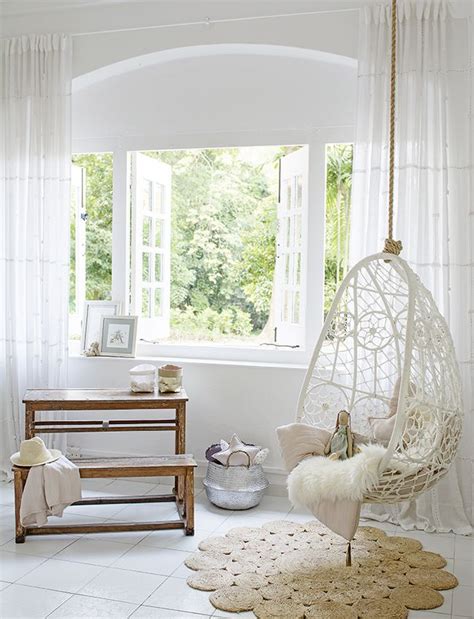What's the best place to hang a rocking chair? Dreamy girls room with Byron Bay hanging chair and ...