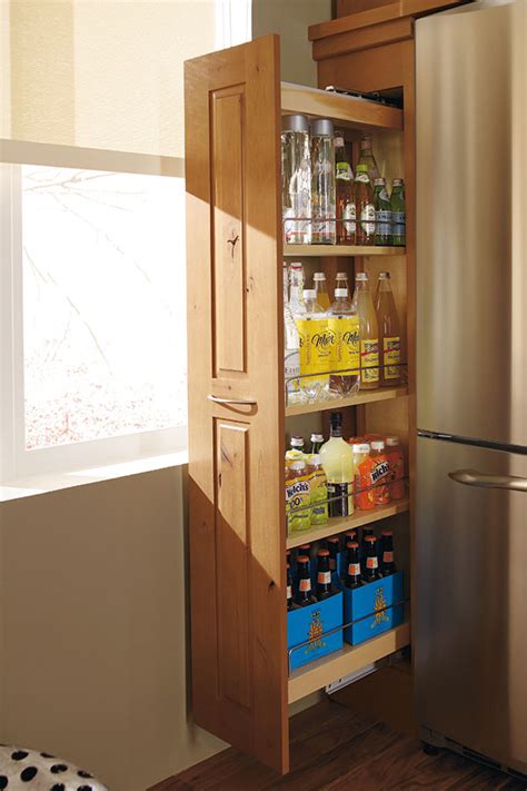 You could easily pull from your standing position and take whatever you need. Pantry Cabinet Pull Out - Decora Cabinetry