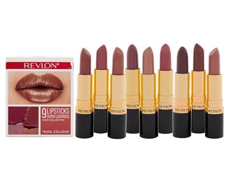 Revlon Piece Super Lustrous Lipstick Set Nude Collection Catch Co Nz