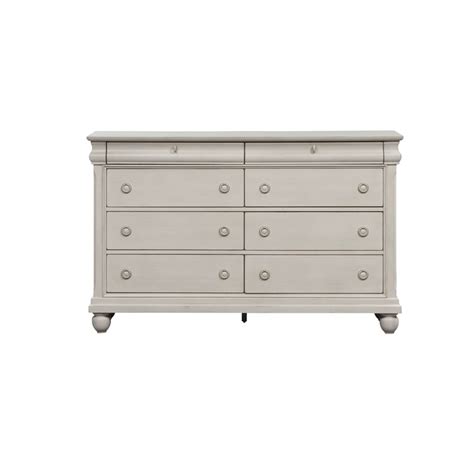 Liberty Furniture Rustic Traditions 8 Drawer Dresser In Rustic White