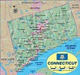 Karte von Connecticut (Bundesland / Provinz in Vereinigte Staaten, USA ...