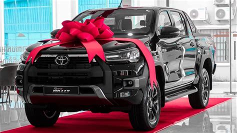 New 2023 Toyota Hilux Revo Rally Black Color Walkaround Detail