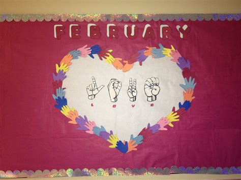 February Bulletin Board Preschool February Art Projects February