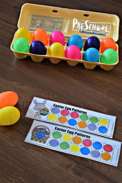 Free Easter Egg Pattern Activities For Preschoolers