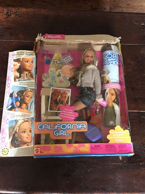 Vintage Barbie Doll California Girl So Excellent Earrings Set Boxed