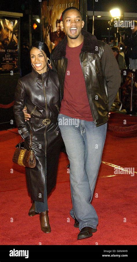 Actress Jada Pinkett Smith And Her Husband Actor Will Smith Arrive For