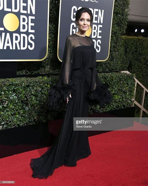 Angelina Jolie Arrives At The 75th Annual Golden Globe Awards At The