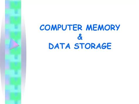 Ppt Computer Memory And Data Storage Powerpoint Presentation Free