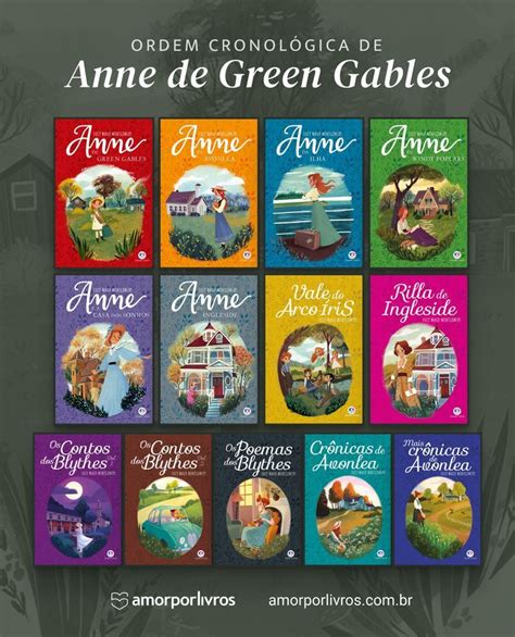 Ordem cronológica dos livros de Anne de Green Gables Green gables Anne de green gables