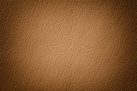 Light Brown Leather Texture Background With Pattern Closeup Brown