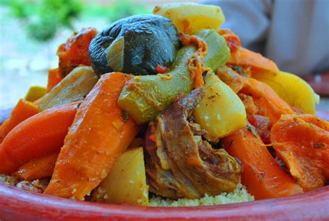 Moroccan Couscous With Seven Vegetables Known As Kseksou Bsbaa