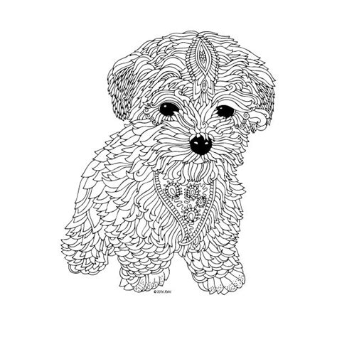 The Dog Printable Coloring Page By Keiti Drawbykeiti Mandalas Para