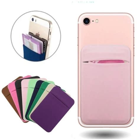 1 Pc Mobile Phone Back Cards Wallet Id Card Holder Adhesive Sticker