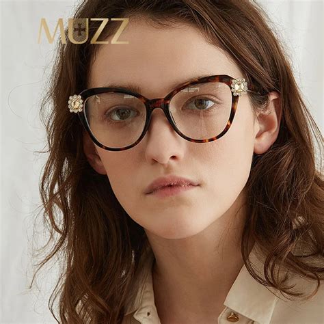 muzz ladies sexy cat eye glasses frames for women optical eyeglasses fashion eyewear ultra light