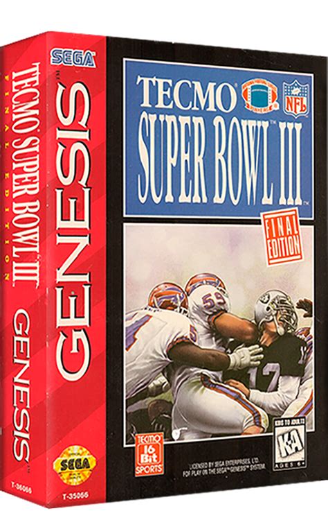Tecmo Super Bowl Iii Final Edition Details Launchbox Games Database