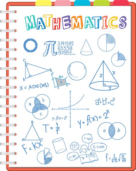 Doodle Math Formula On Notebook Page 3587472 Vector Art At Vecteezy