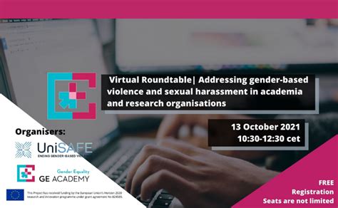 virt virtual roundtable addressing gender based violence and sexual harassment in academia