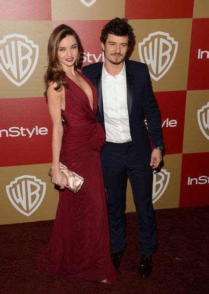 Miranda Kerr And Orlando Bloom At The 14th Annual Warner Brosand Instyle