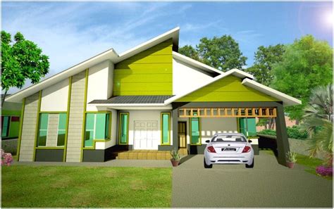 desain rumah minimalis hijau