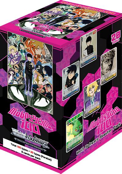Mob Psycho 100 (Sealed Case 16 Boxes) - Weiss Schwarz Products » Weiss Schwarz Sealed Products ...