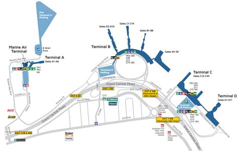 Laguardia Airport Layout Map