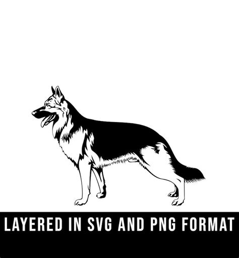 German Shepherd Svg File Dog Cut File For Cricut And Etsy Canada