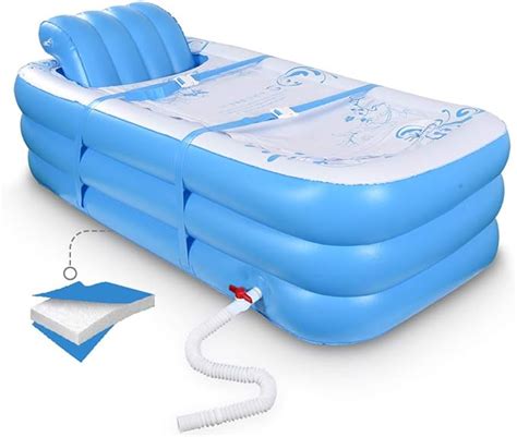 Inflatable Portable Bathtub Inflatable Bath Tub For Adult Home Spa And Hot Bath And Ice Bath
