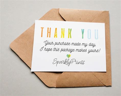 Business Thank You Cards Download Editable Printable Etsy