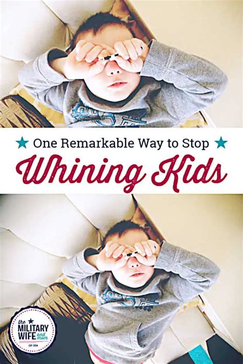 One Remarkable Way To Stop Your Child From Whining Immediately