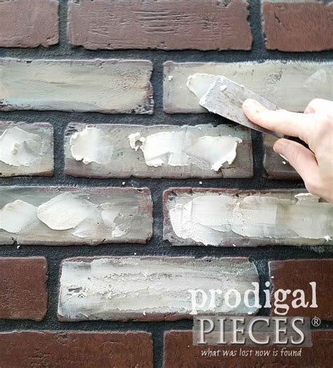 Diy Faux Brick Tutorial Budget Decor Prodigal Pieces Faux Brick