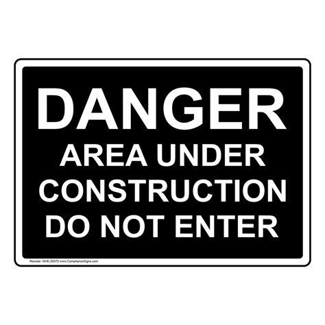 Do Not Enter Area Sign
