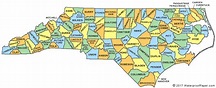 North Carolina County Map - NC Counties - Map of North Carolina