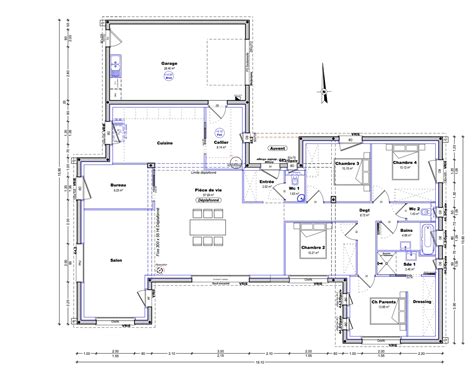 Plan maison plain pied 150m2. Projet de construction plain pied - 10 messages