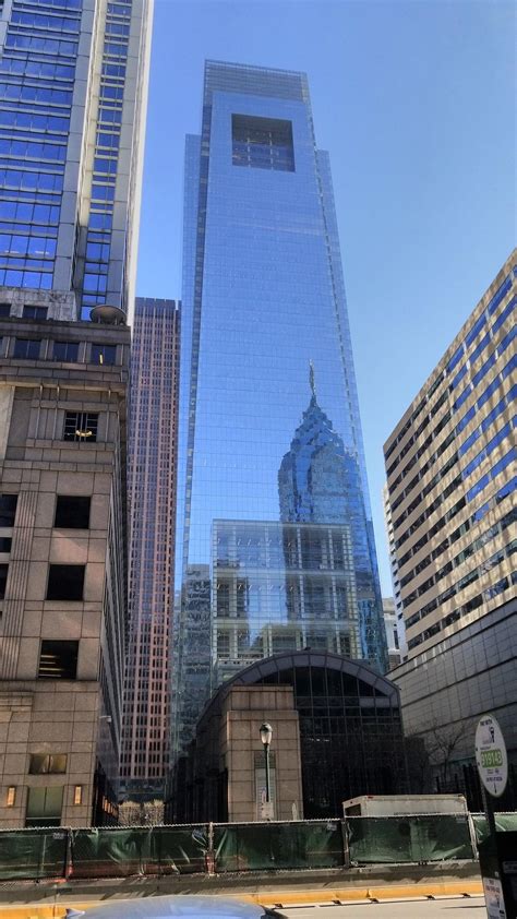 The Comcast Building Reflecting Liberty One In Philly Rphiladelphia